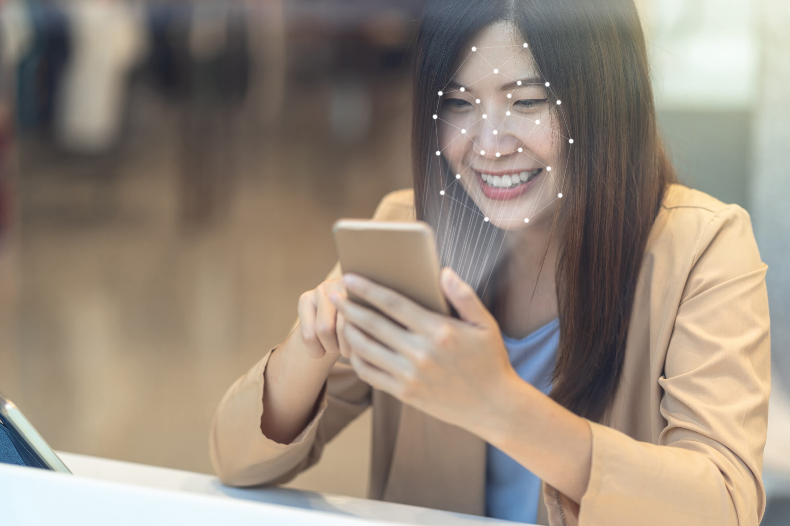 Mobile Integration of facial recognition technology or voice commands